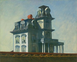 Casa junto a la vía del tren, Edward Hopper, 1925