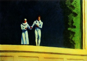 Dos cómicos, Edward Hopper, 1966