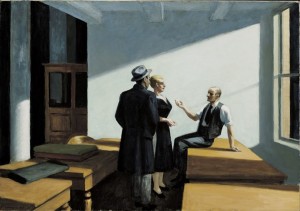 Reunión nocturna, Edward Hopper, 1949