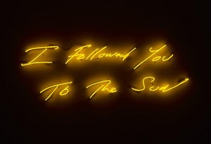 Tracey Emin, "I followed you to the sun"